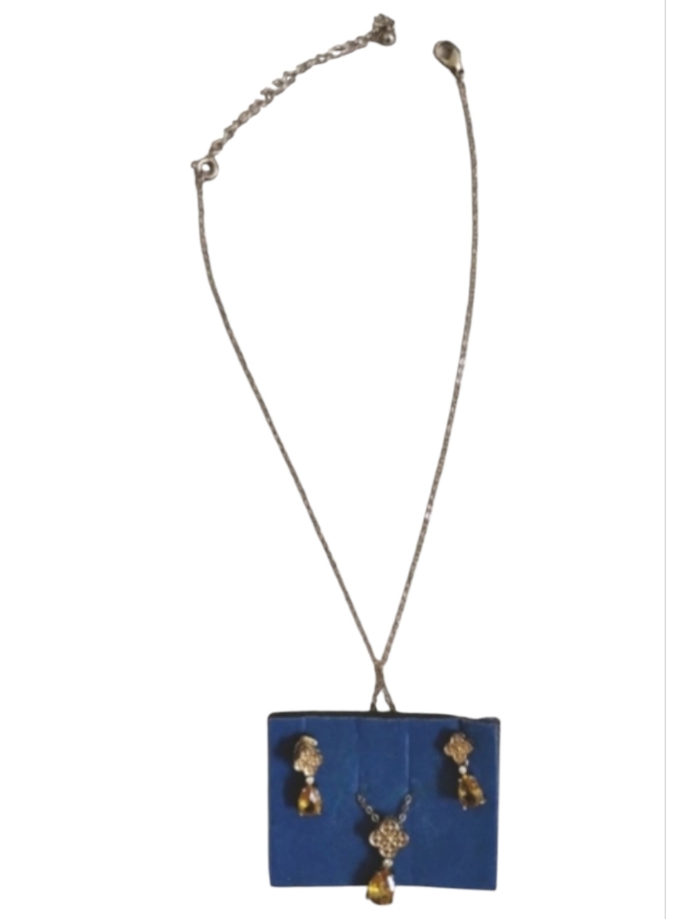 Teardrop Pendant Set Necklace Earring Gift 2008 AVON